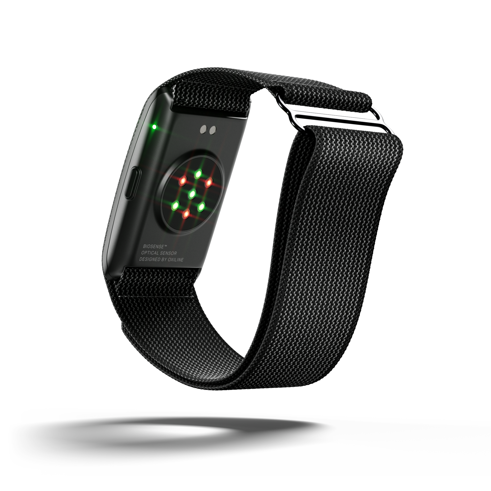 BioSense QXS optical sensor on the underside of Band XS Pro